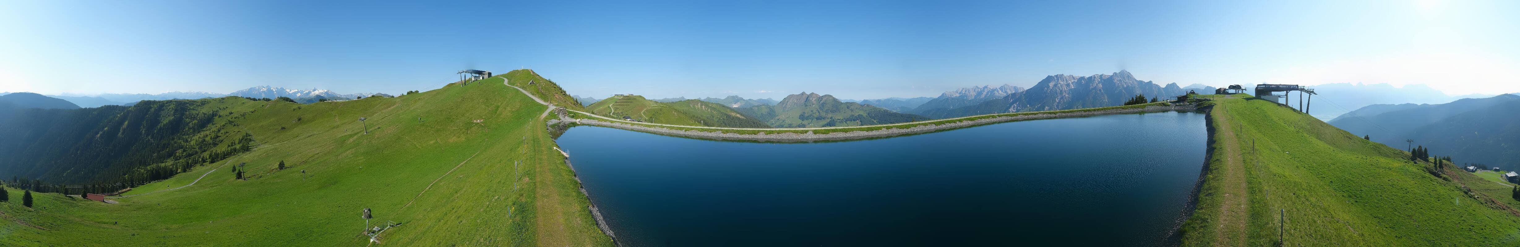 Archiv Foto Webcam Leogang - Ausblick vom Großen Asitz