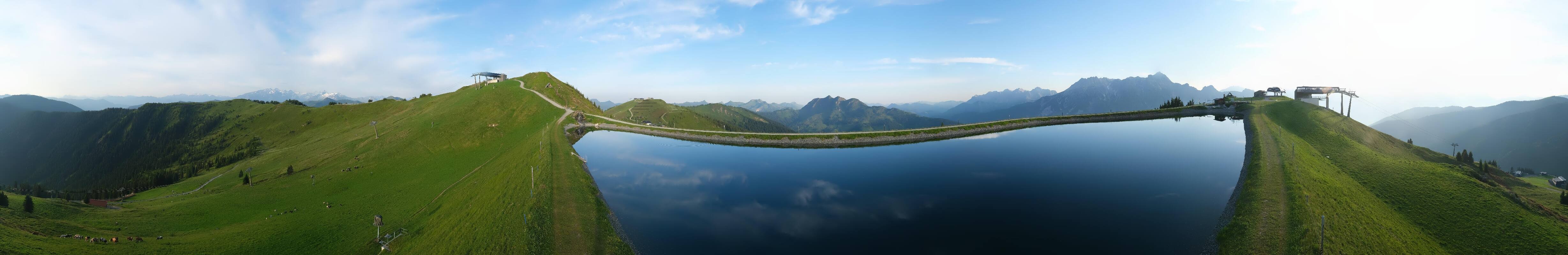 Archiv Foto Webcam Leogang - Ausblick vom Großen Asitz