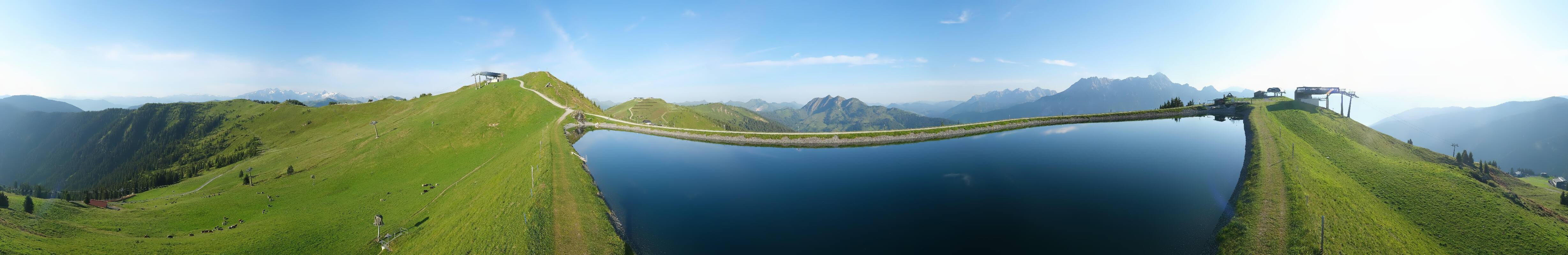 Archiv Foto Webcam Leogang - Ausblick vom Großen Asitz