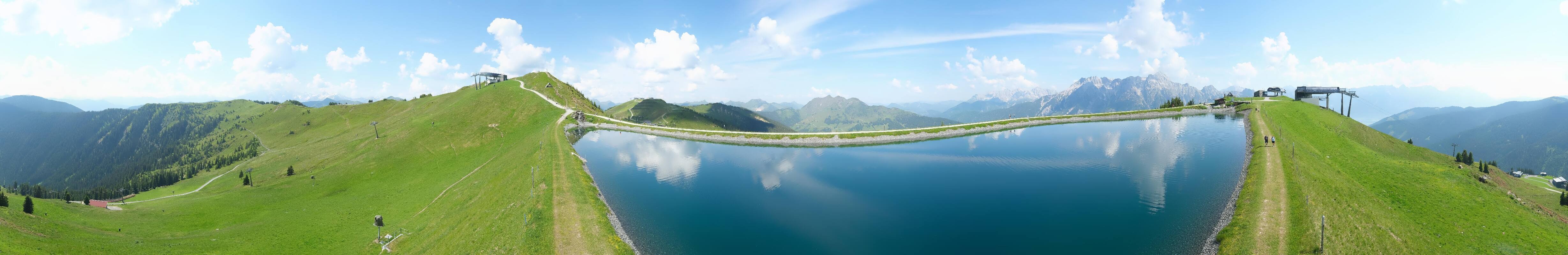 Archiv Foto Webcam Leogang - Ausblick vom Großen Asitz
