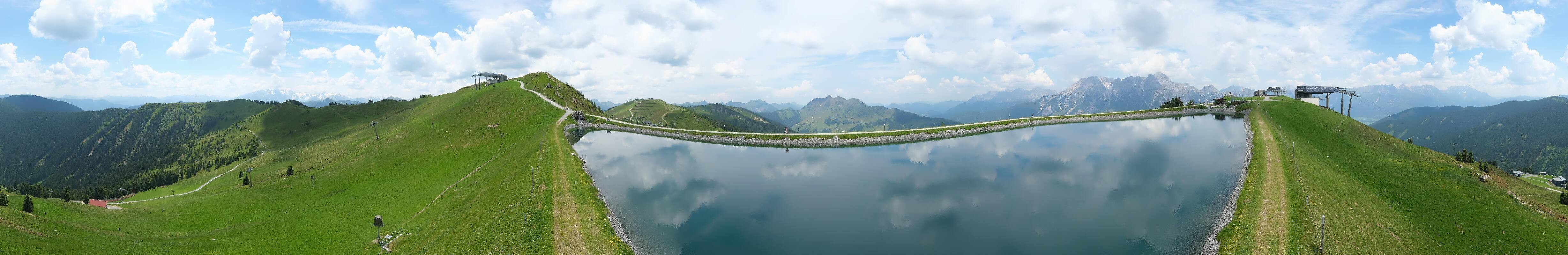 Archiv Foto Webcam Leogang - Ausblick vom Großen Asitz