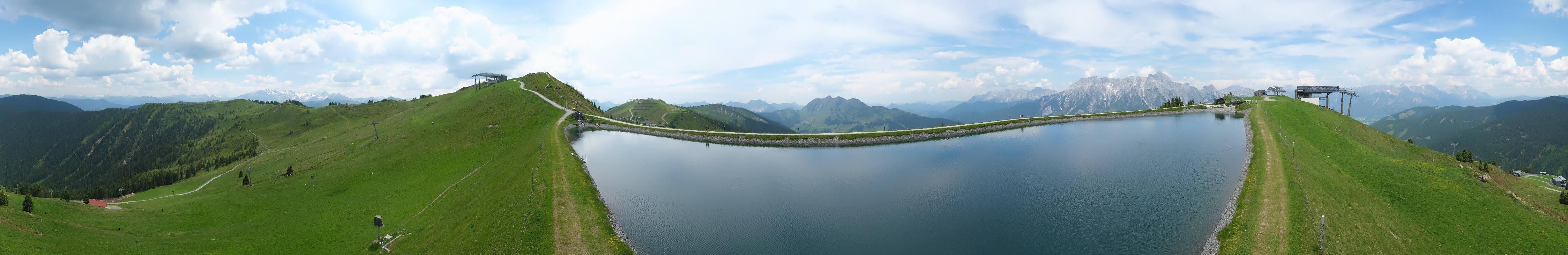 Archiv Foto Webcam Leogang - Ausblick vom Großen Asitz