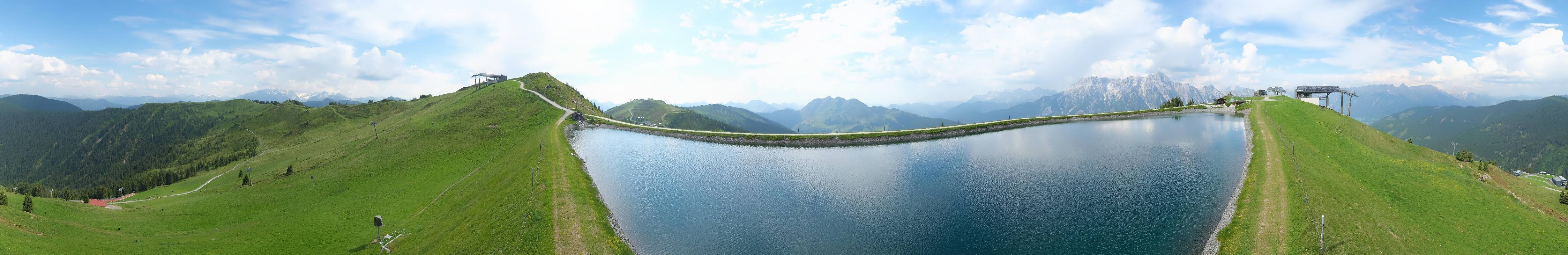 Archiv Foto Webcam Leogang - Ausblick vom Großen Asitz