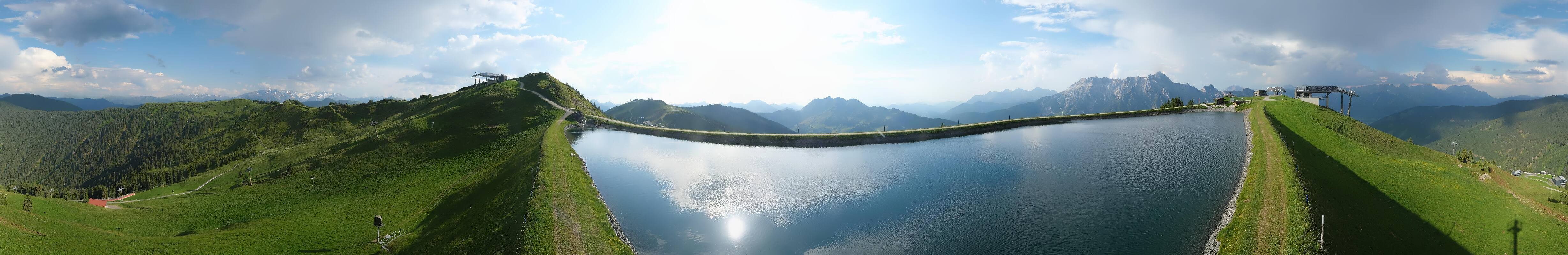 Archiv Foto Webcam Leogang - Ausblick vom Großen Asitz