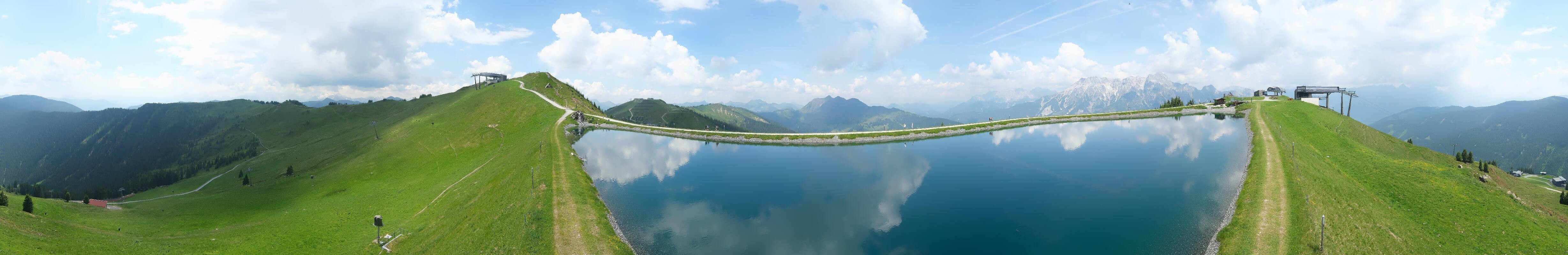 Archiv Foto Webcam Leogang - Ausblick vom Großen Asitz