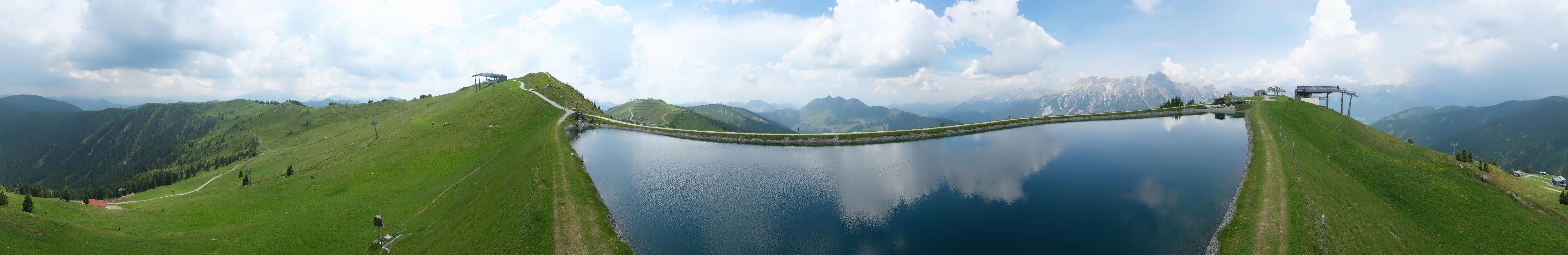 Archiv Foto Webcam Leogang - Ausblick vom Großen Asitz