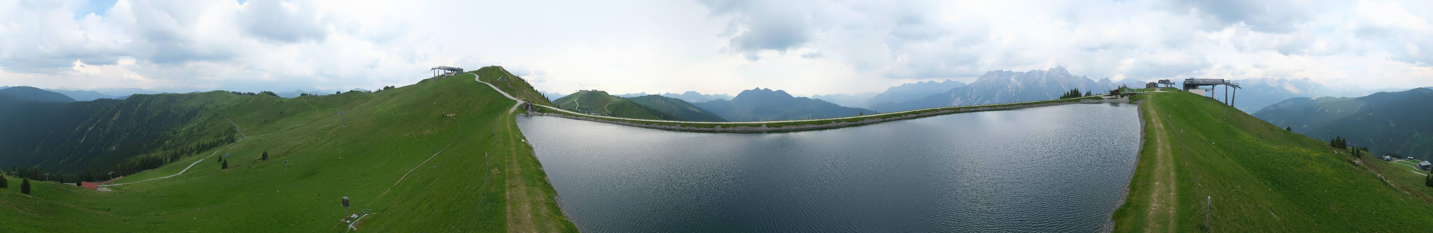 Archiv Foto Webcam Leogang - Ausblick vom Großen Asitz