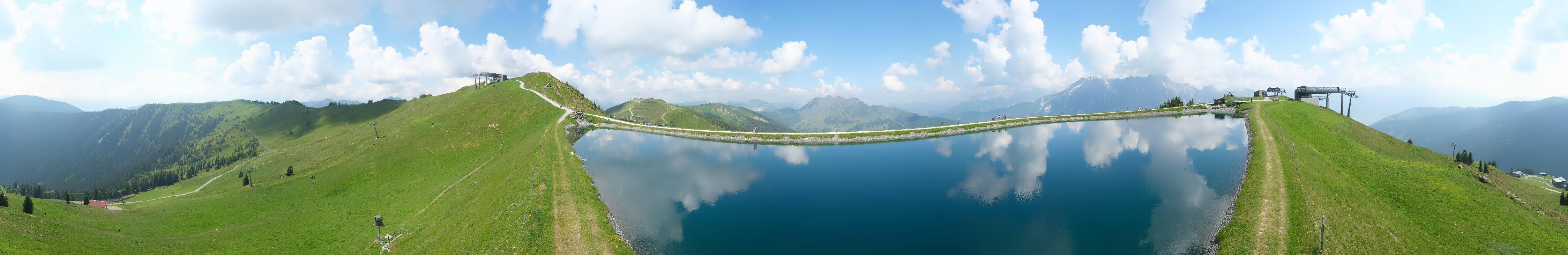 Archiv Foto Webcam Leogang - Ausblick vom Großen Asitz