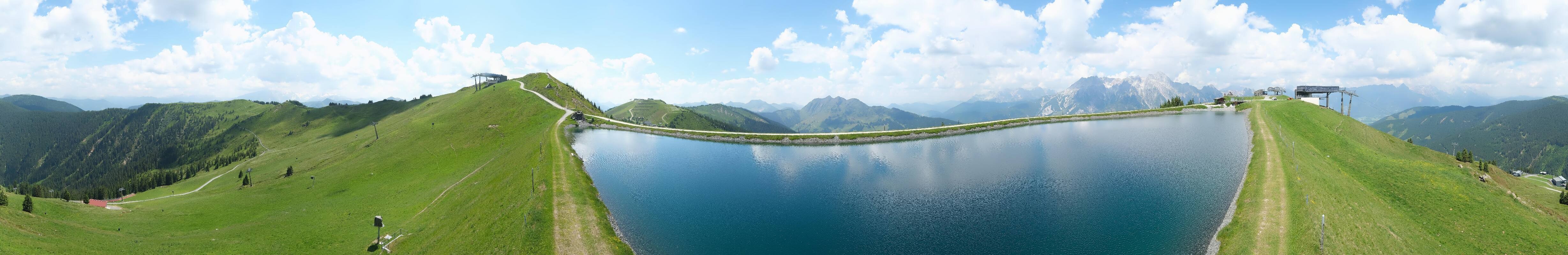Archiv Foto Webcam Leogang - Ausblick vom Großen Asitz