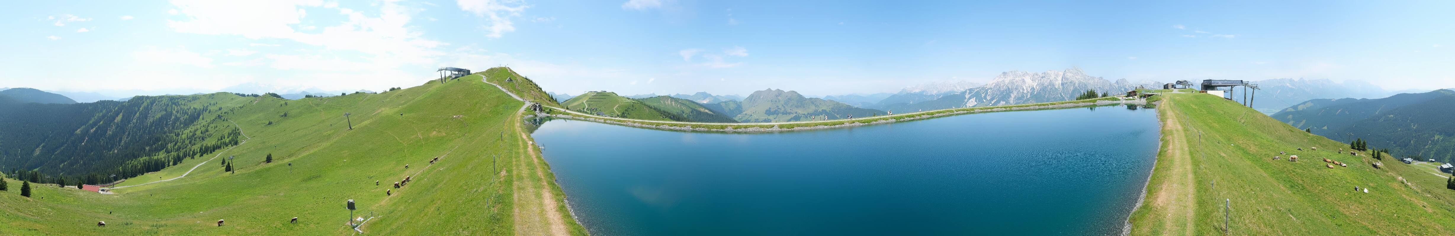 Archiv Foto Webcam Leogang - Ausblick vom Großen Asitz