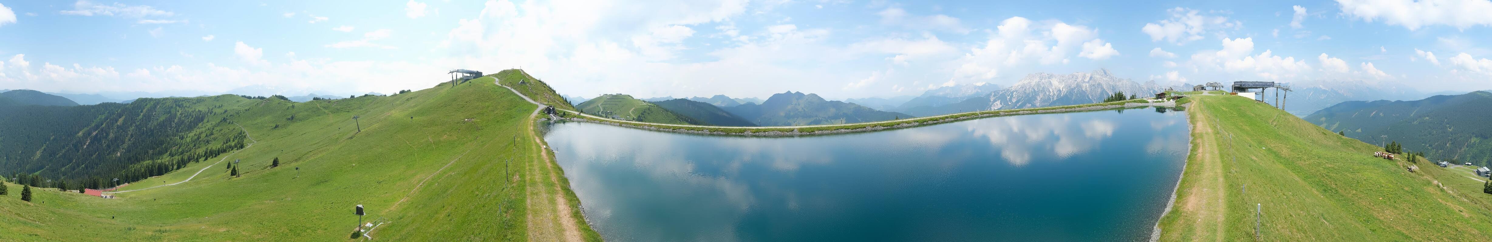 Archiv Foto Webcam Leogang - Ausblick vom Großen Asitz