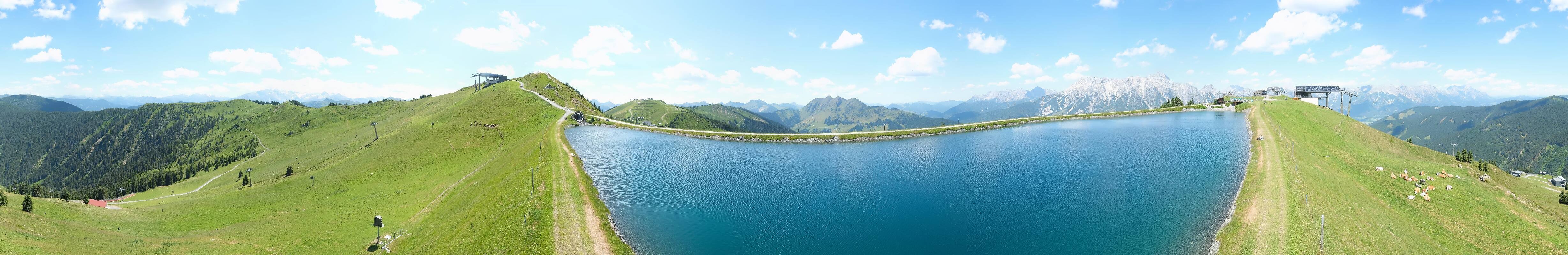 Archived image Webcam Leogang - View from Großer Asitz