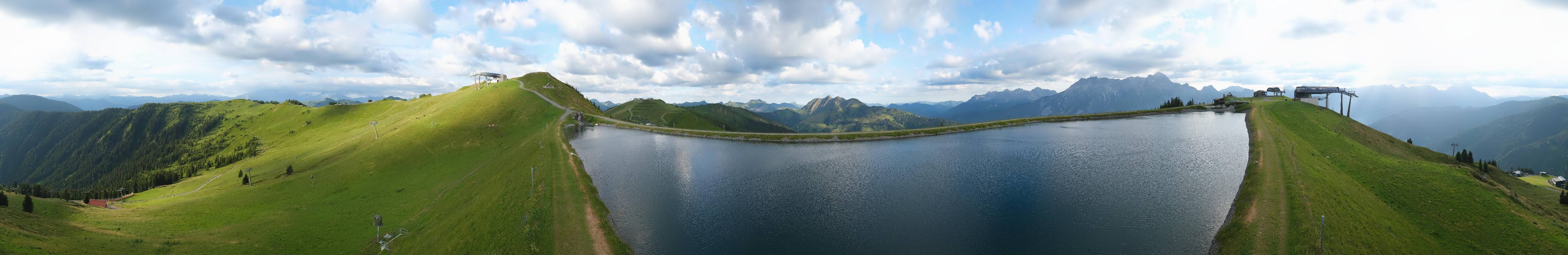 Archiv Foto Webcam Leogang - Ausblick vom Großen Asitz