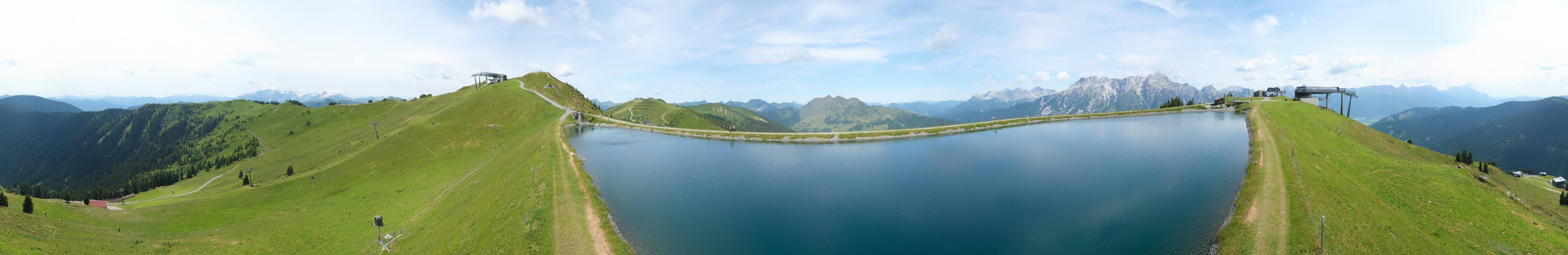 Archiv Foto Webcam Leogang - Ausblick vom Großen Asitz