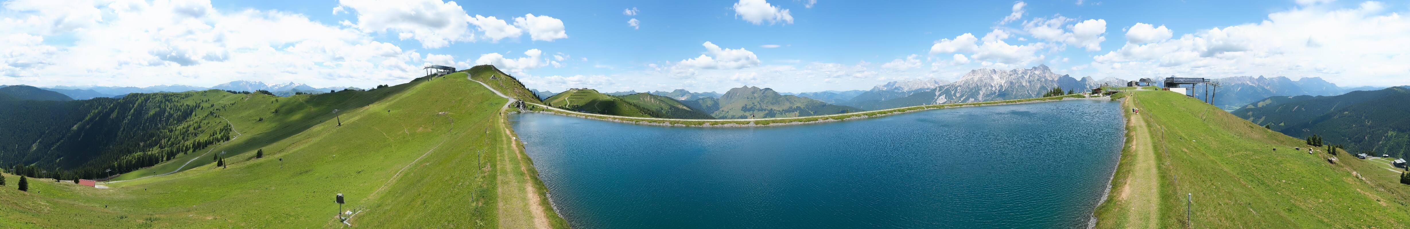 Archiv Foto Webcam Leogang - Ausblick vom Großen Asitz