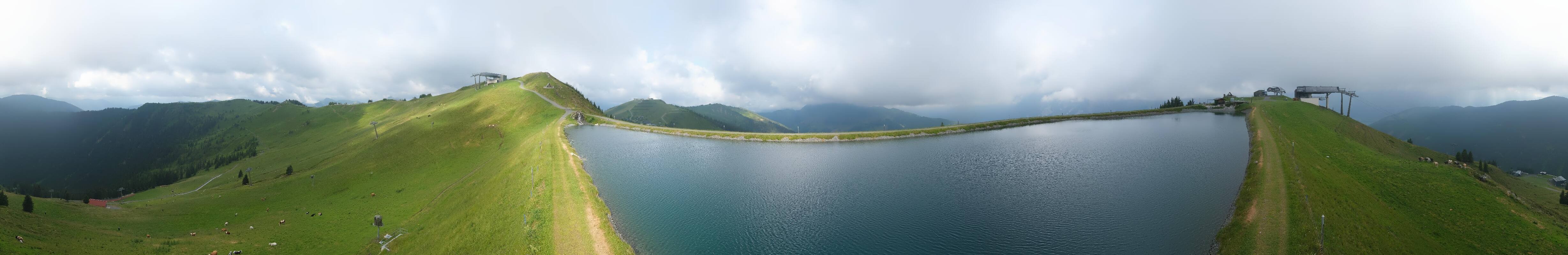 Archiv Foto Webcam Leogang - Ausblick vom Großen Asitz