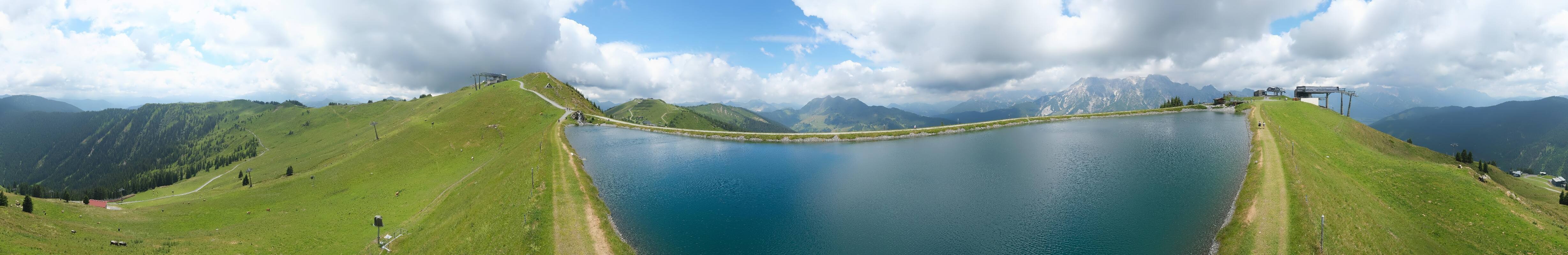 Archiv Foto Webcam Leogang - Ausblick vom Großen Asitz