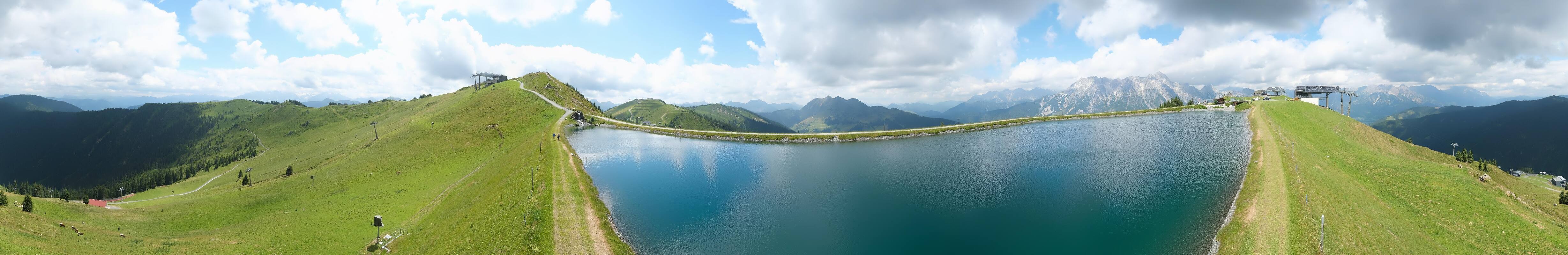 Archiv Foto Webcam Leogang - Ausblick vom Großen Asitz