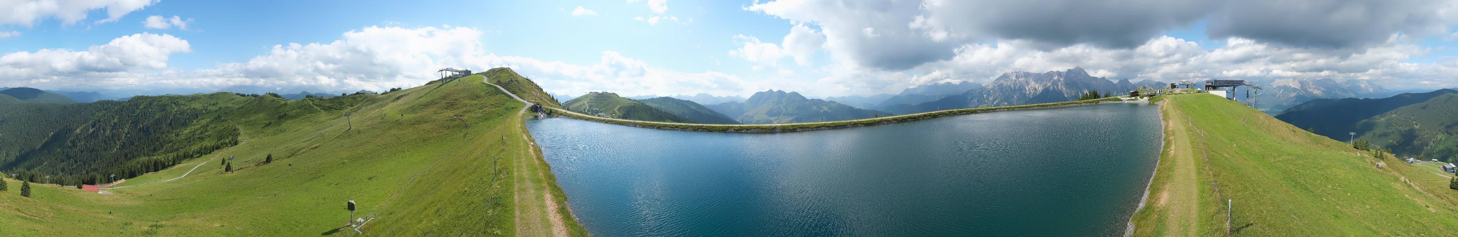 Archiv Foto Webcam Leogang - Ausblick vom Großen Asitz