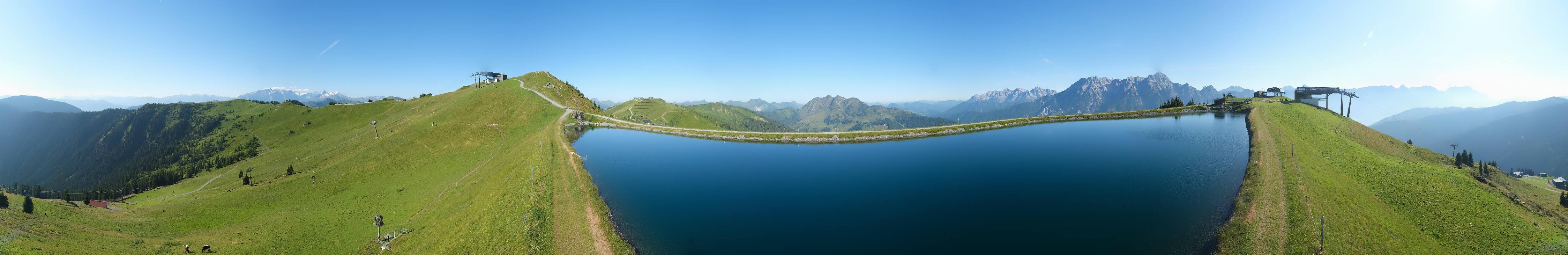 Archiv Foto Webcam Leogang - Ausblick vom Großen Asitz