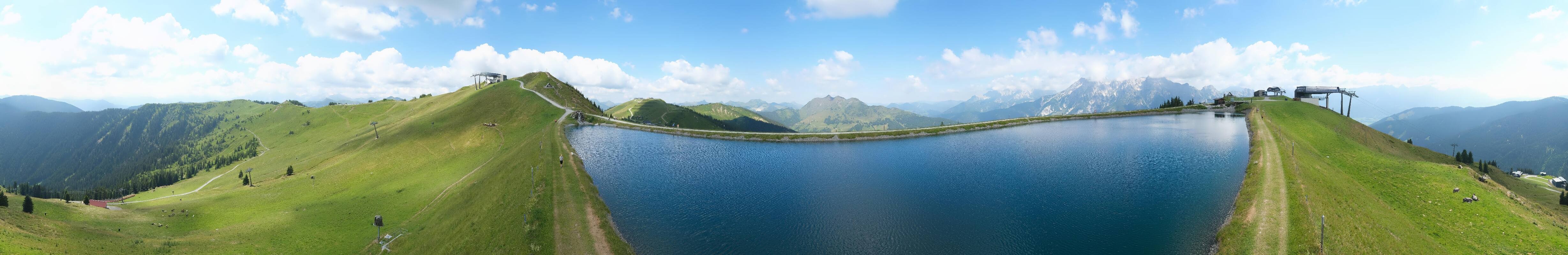 Archiv Foto Webcam Leogang - Ausblick vom Großen Asitz