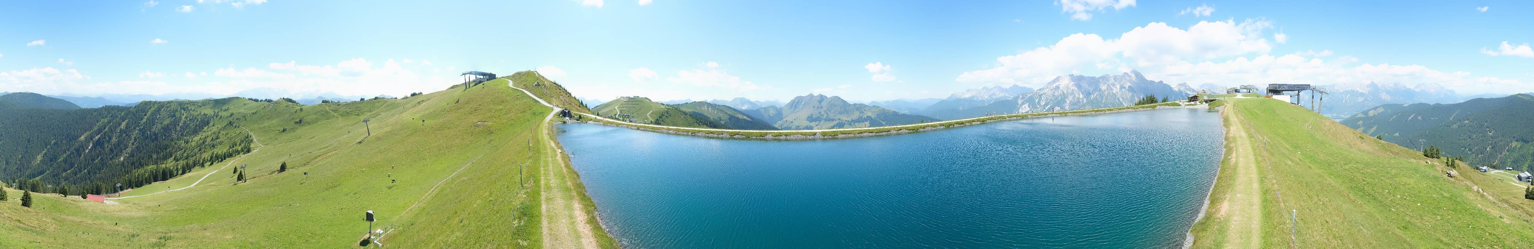 Archiv Foto Webcam Leogang - Ausblick vom Großen Asitz