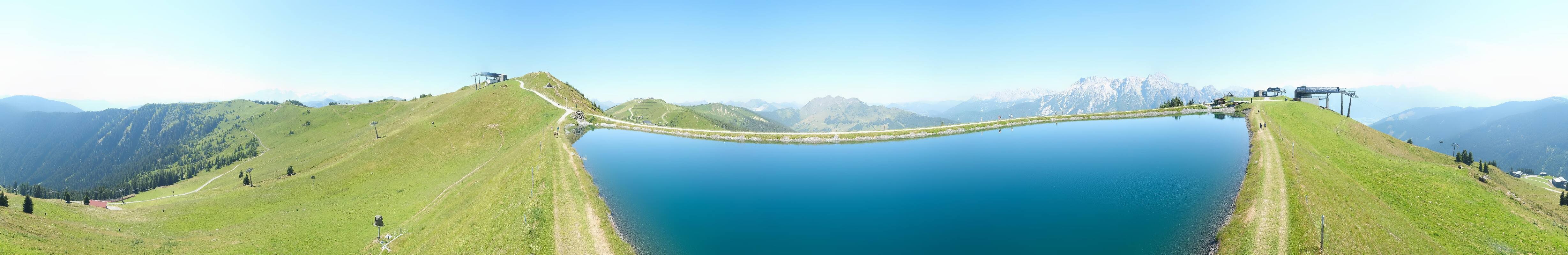 Archiv Foto Webcam Leogang - Ausblick vom Großen Asitz