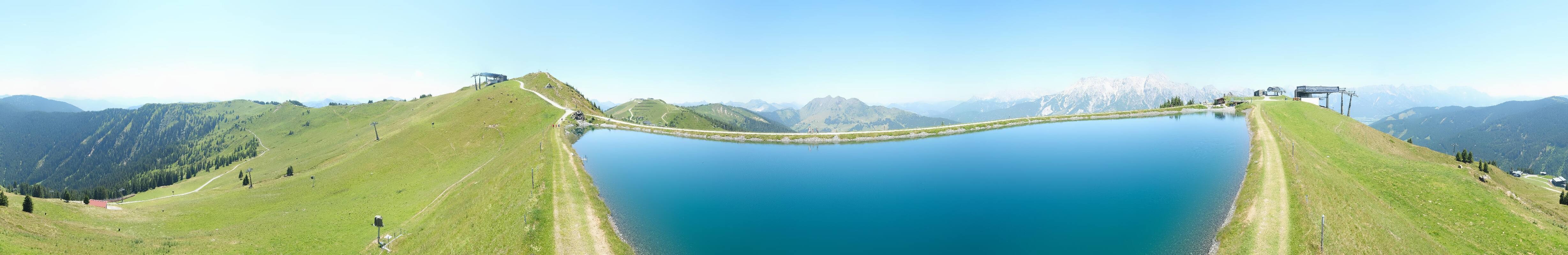 Archiv Foto Webcam Leogang - Ausblick vom Großen Asitz