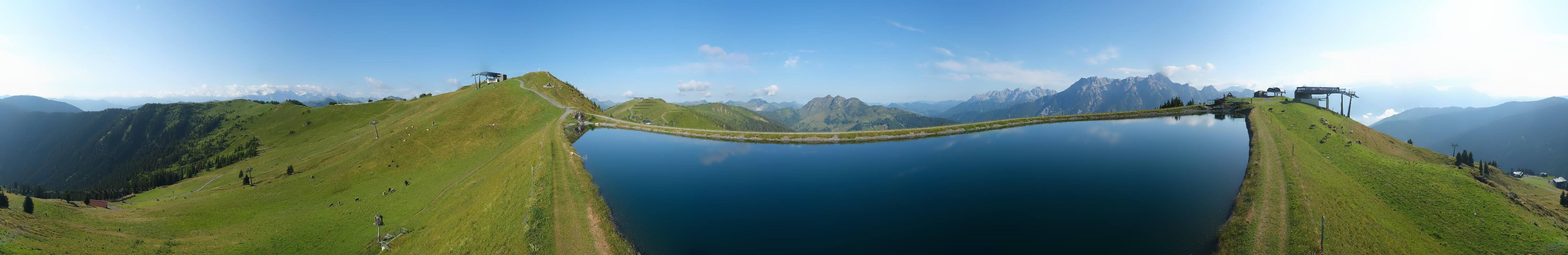 Archiv Foto Webcam Leogang - Ausblick vom Großen Asitz