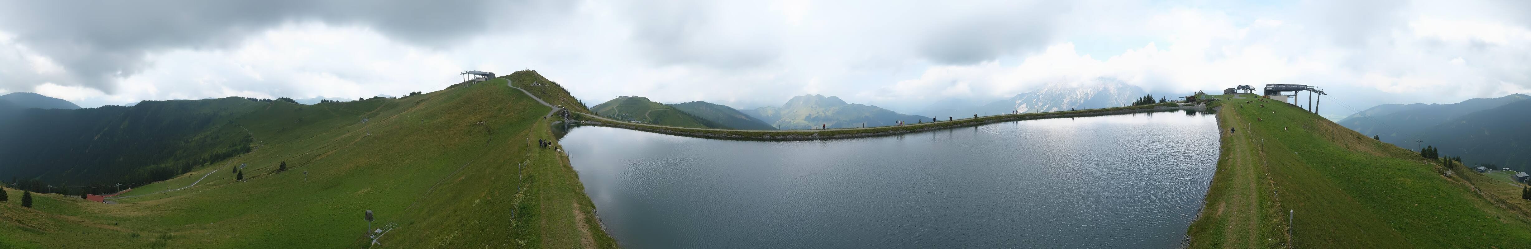 Archiv Foto Webcam Leogang - Ausblick vom Großen Asitz