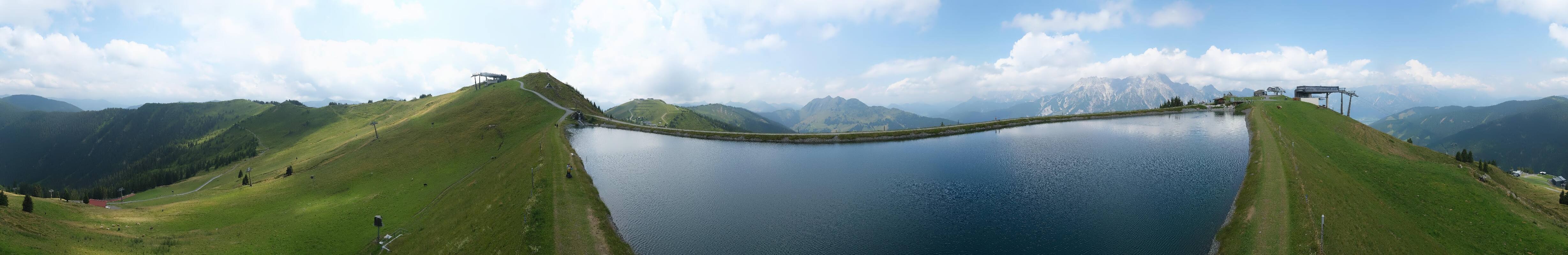 Archiv Foto Webcam Leogang - Ausblick vom Großen Asitz