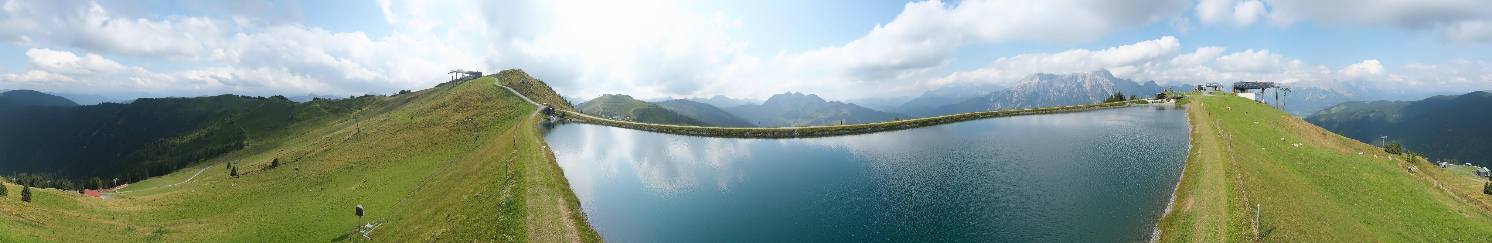 Archiv Foto Webcam Leogang - Ausblick vom Großen Asitz