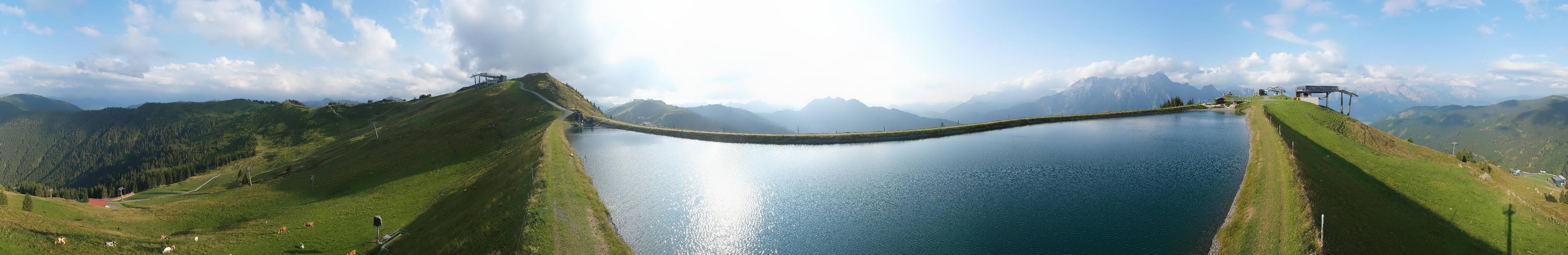 Archiv Foto Webcam Leogang - Ausblick vom Großen Asitz