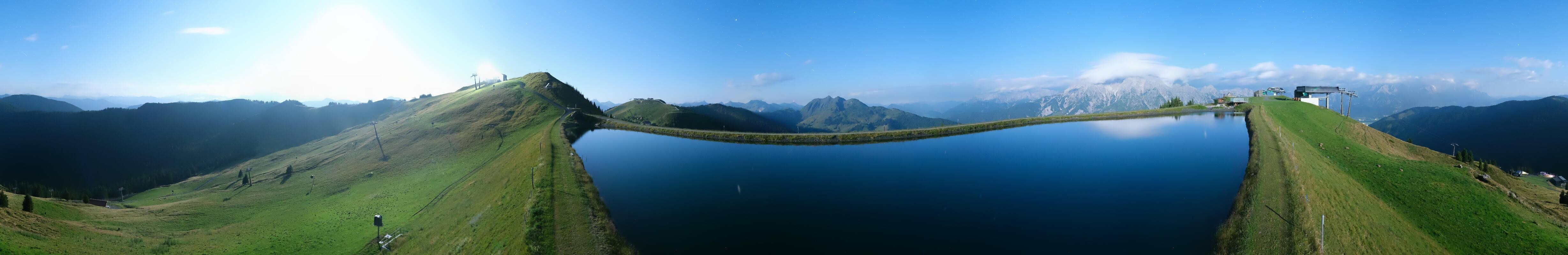 Archiv Foto Webcam Leogang - Ausblick vom Großen Asitz