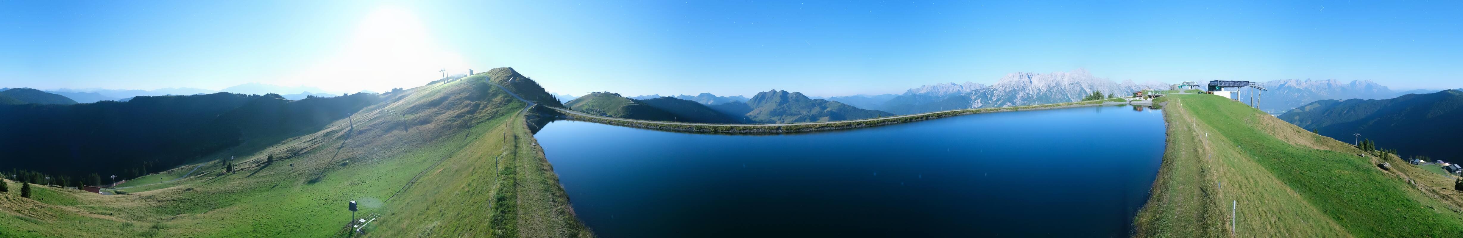 Archiv Foto Webcam Leogang - Ausblick vom Großen Asitz
