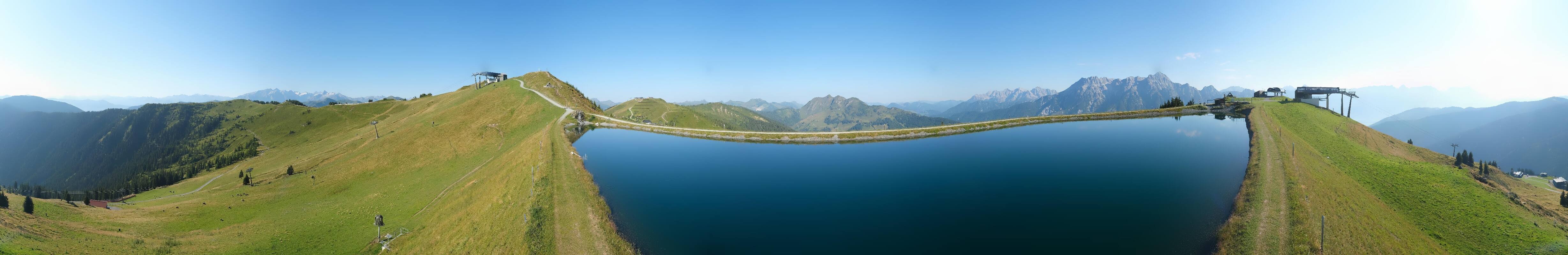 Archiv Foto Webcam Leogang - Ausblick vom Großen Asitz