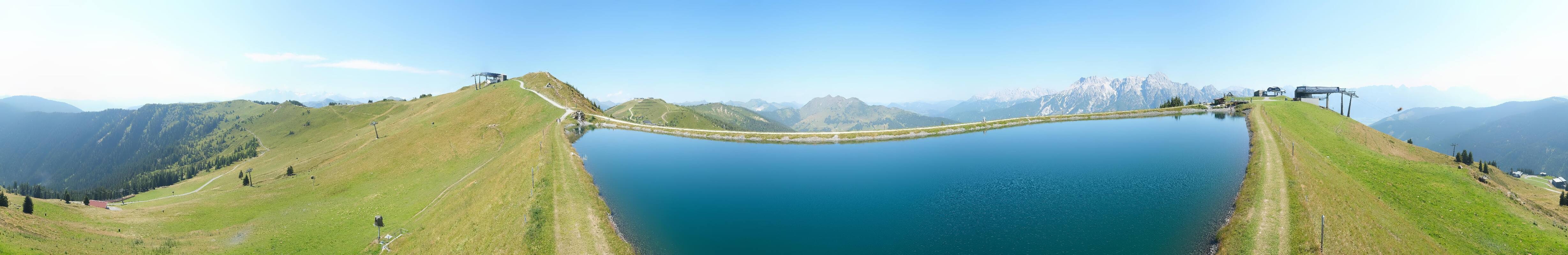 Archiv Foto Webcam Leogang - Ausblick vom Großen Asitz