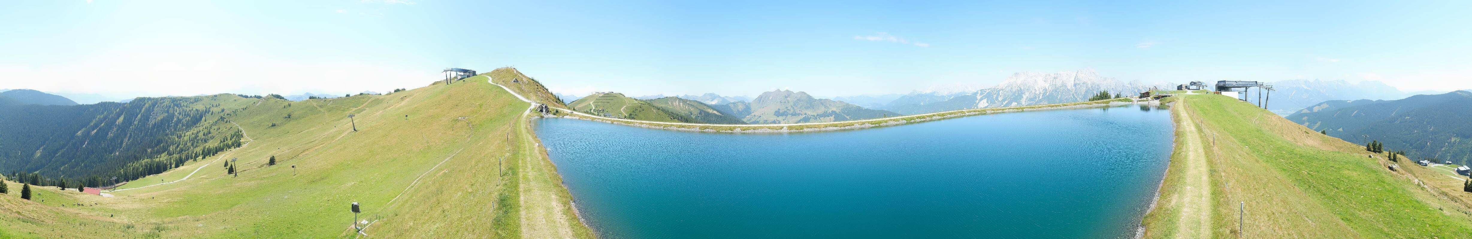 Archiv Foto Webcam Leogang - Ausblick vom Großen Asitz