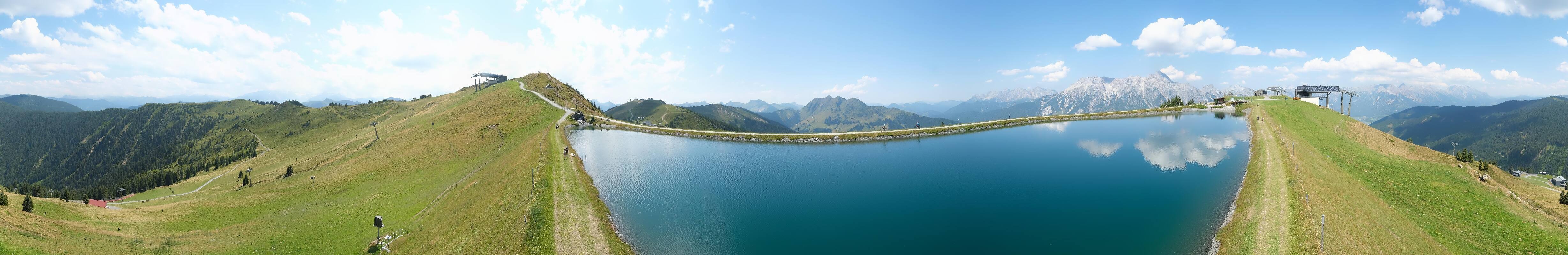 Archiv Foto Webcam Leogang - Ausblick vom Großen Asitz
