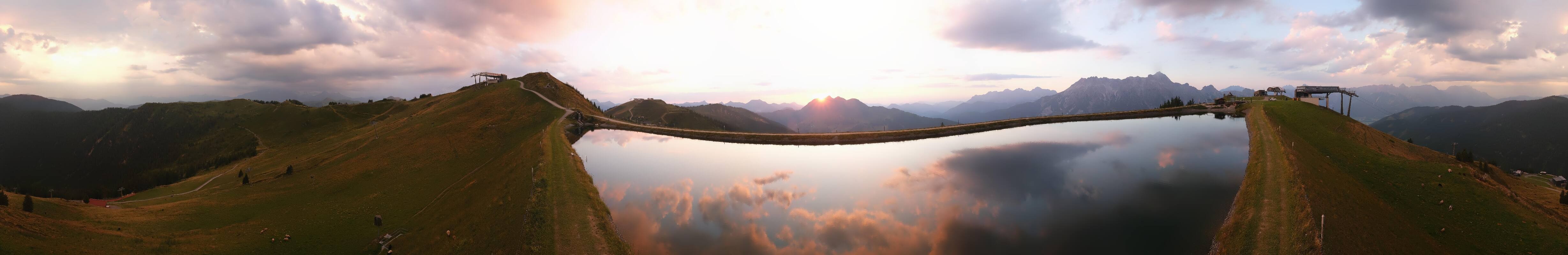 Archiv Foto Webcam Leogang - Ausblick vom Großen Asitz