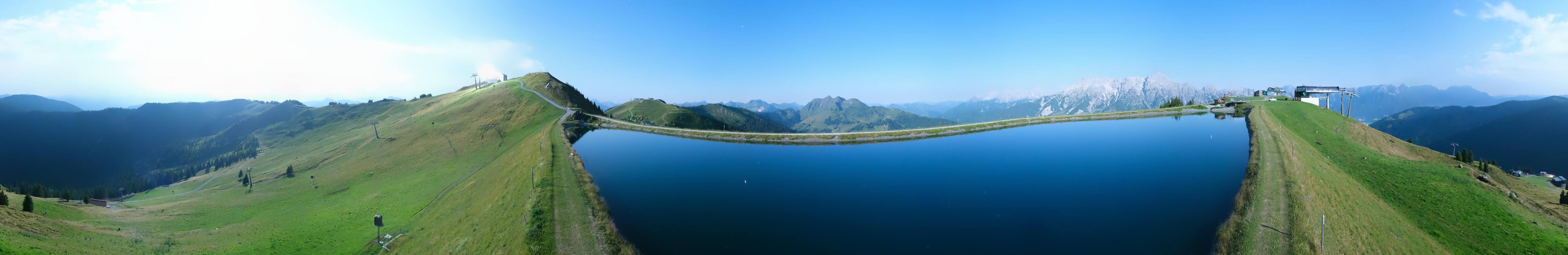 Archiv Foto Webcam Leogang - Ausblick vom Großen Asitz