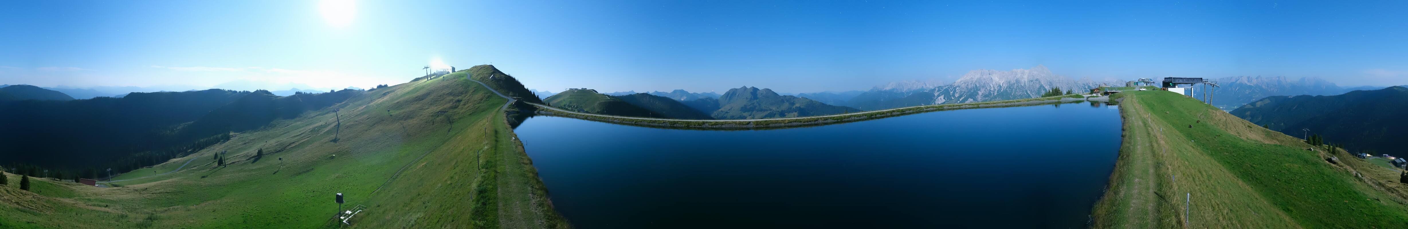 Archiv Foto Webcam Leogang - Ausblick vom Großen Asitz