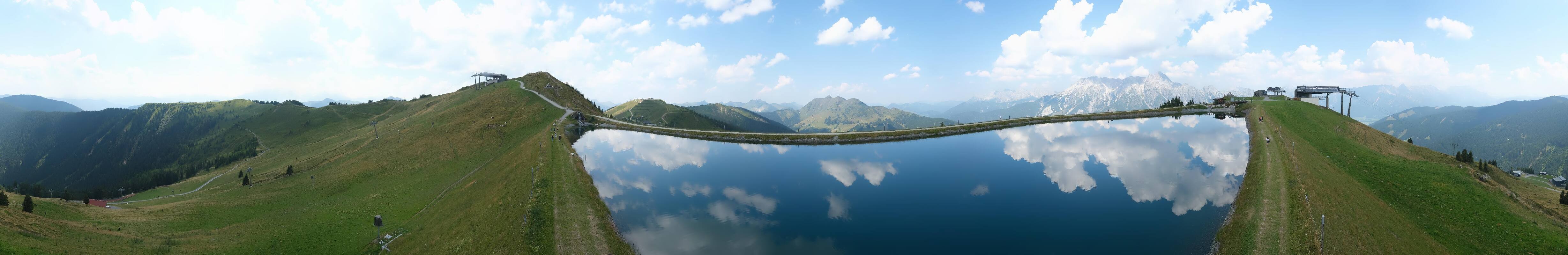 Archiv Foto Webcam Leogang - Ausblick vom Großen Asitz