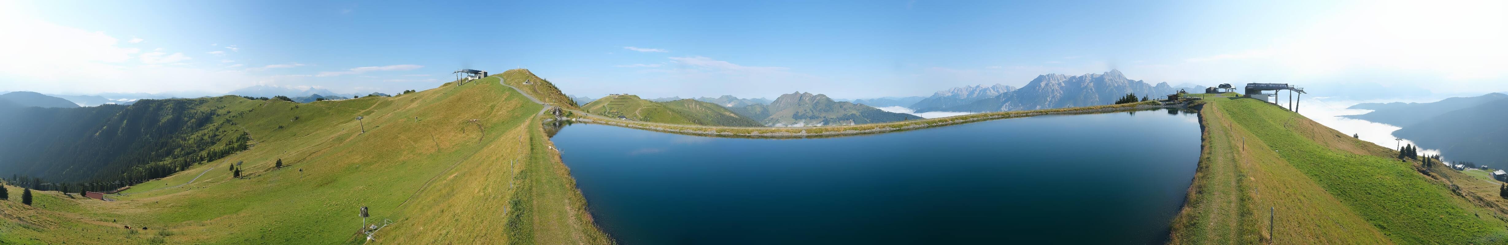 Archiv Foto Webcam Leogang - Ausblick vom Großen Asitz