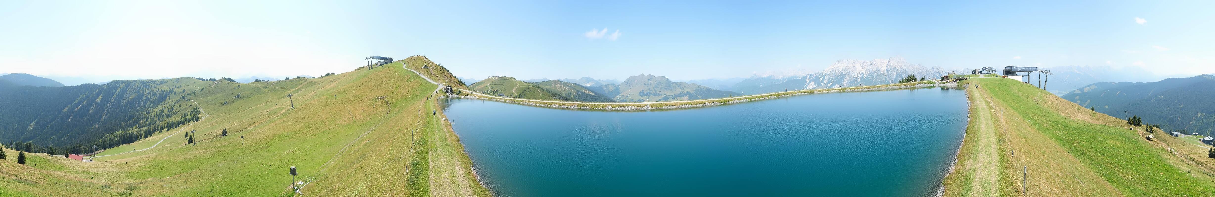 Archiv Foto Webcam Leogang - Ausblick vom Großen Asitz