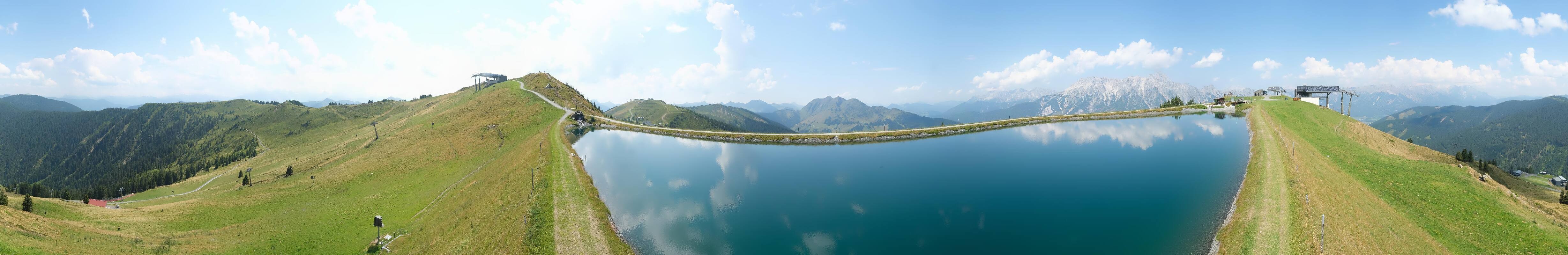 Archiv Foto Webcam Leogang - Ausblick vom Großen Asitz