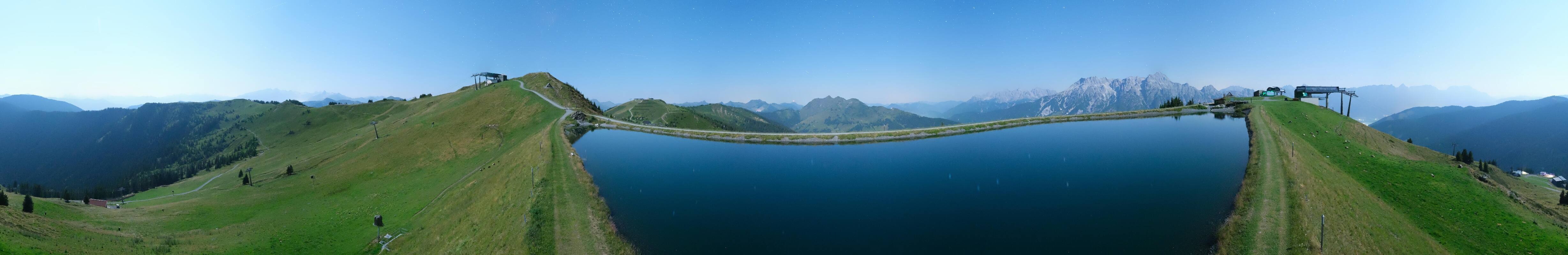 Archiv Foto Webcam Leogang - Ausblick vom Großen Asitz