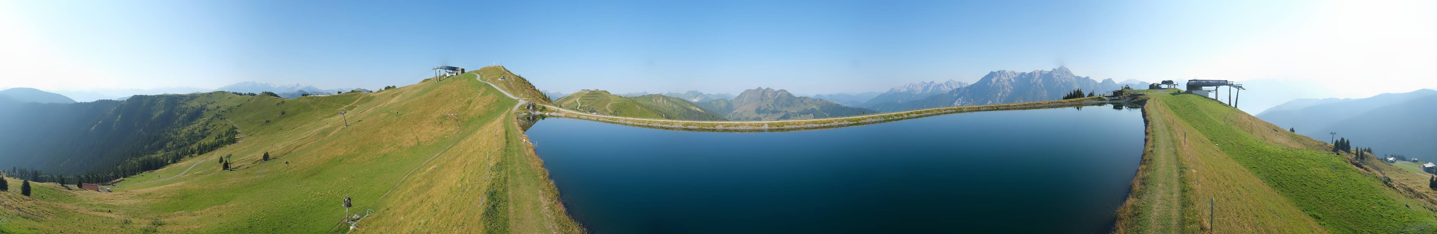 Archiv Foto Webcam Leogang - Ausblick vom Großen Asitz