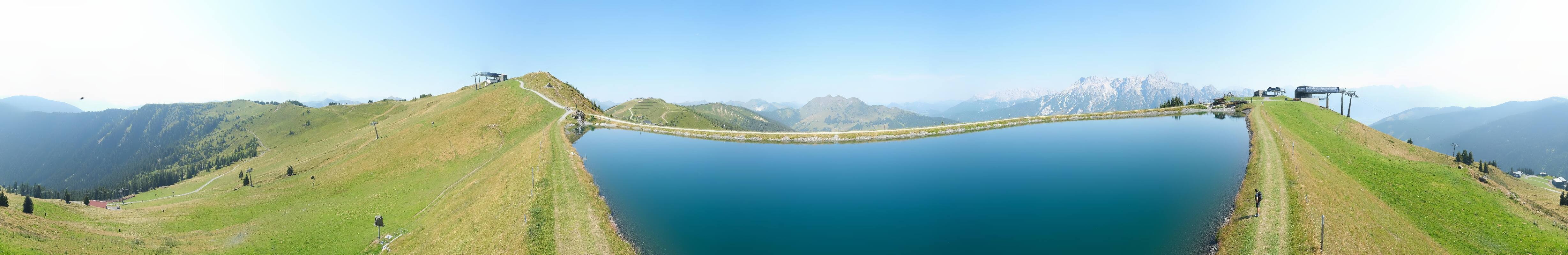 Archiv Foto Webcam Leogang - Ausblick vom Großen Asitz