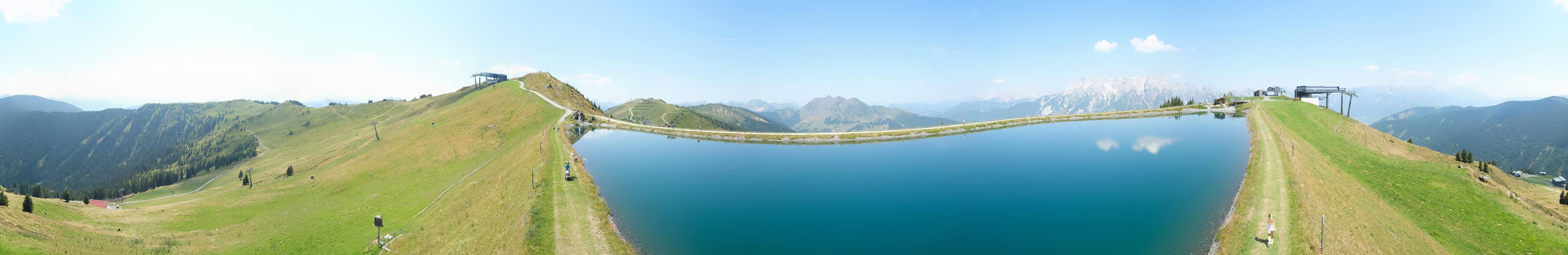 Archiv Foto Webcam Leogang - Ausblick vom Großen Asitz